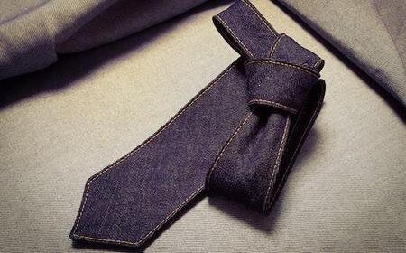 ネクタイ せとうちブルー 福山産デニム [BAAF012] ネクタイ