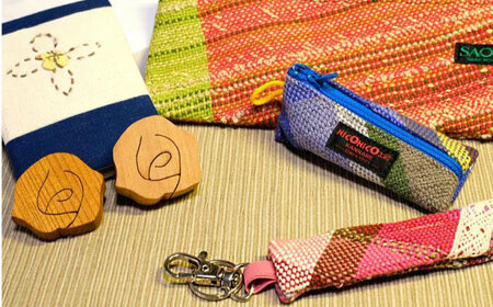 デスクに映える手織り小物セット「IRODORI『彩』」 [BABK008]