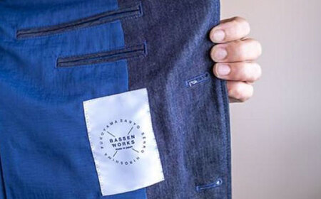 デニム 【メンズ】 国産デニムの「パターンオーダーセットアップ」＜ネイビー(無地)＞ [BADS026]