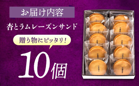 杏とラムレーズンサンド菓子 10個入り [BAFL003] お菓子