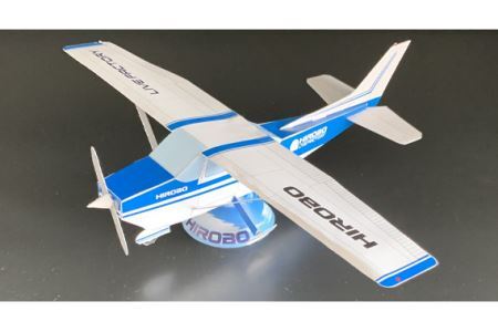 No.349 ゴム動力飛行機「スカイドリーム」＋紙模型（工場・飛行機）