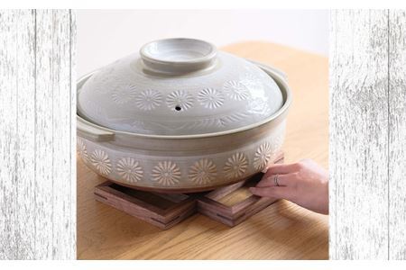 No.584 府中家具 鍋敷き Lサイズ ウォールナット