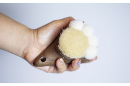 ネコ型ボディブラシ　ハンディタイプ No.755