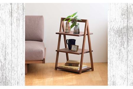 No.613 府中家具 インテリアシェルフ3段 ウォールナット