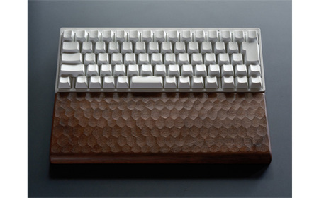 HHKB PFU 亀甲名栗木製パームレスト&キーボードルーフ ウォールナット