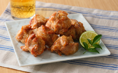 朝引き鶏の唐揚げ用モモ肉/衣付400g×2パック（合計800g）/簡単 No.1061