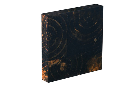 No.1114-03 【壁面装飾オブジェ】升～masu～/漆黒（黒）　500g