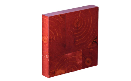 No.1114-04 【壁面装飾オブジェ】升～masu～/弁柄（赤）　500g