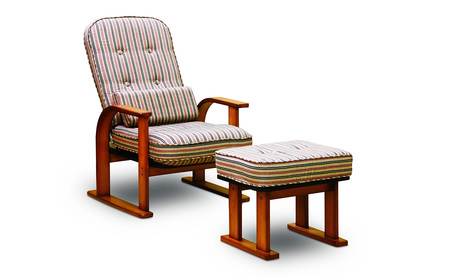 No.1190 肘付き 高座椅子専用 オットマン　ハイタイプ用 ／ フットスツール 小型ソファ 足置き スツール 家具 椅子 イス 日本製 広島県