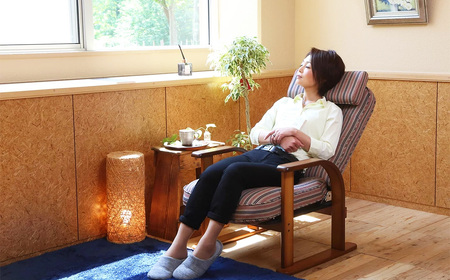 No.1191 肘付き高座椅子 ハイタイプ リクライニング機能付き ／ 椅子 家具 スツール リクライニングチェア 座椅子 日本製 国産 広島県