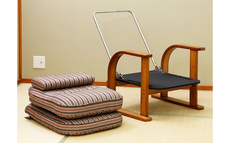 No.1191 肘付き高座椅子 ハイタイプ リクライニング機能付き ／ 椅子 家具 スツール リクライニングチェア 座椅子 日本製 国産 広島県