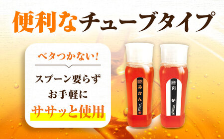 はちみつ チューブ2本セット（百花・みかん）各500g [APBO003] はちみつ