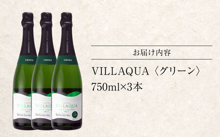 VILLAQUA -グリーン- 750ml×3本 [APAZ153] ワイン