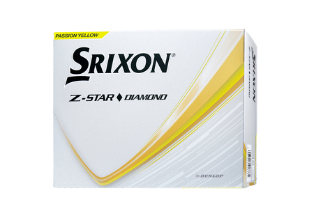 ダンロップゴルフボール 2025年モデル スリクソン Z-STAR ダイヤモンド 1ダース【色：パッションイエロー】｜プレゼント 贈り物 golf [1895]