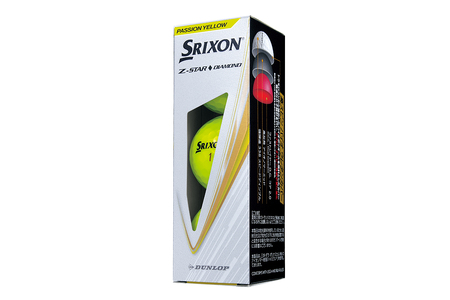 ダンロップゴルフボール 2025年モデル スリクソン Z-STAR ダイヤモンド 1ダース【色：パッションイエロー】｜プレゼント 贈り物 golf [1895]