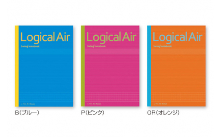 【2604-1313】ロジカル・エアーノートB5 30枚 ロジカルＡ罫(7mm)5冊パック×6セット