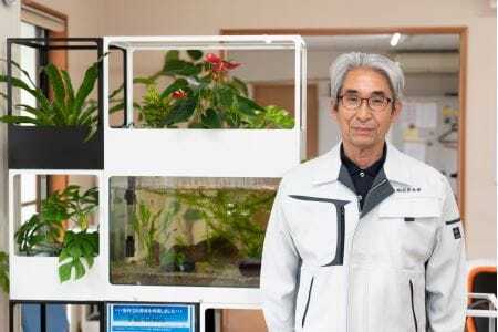 せせらぎビオトープ　60cm型ろ過装置・ 縁あり水槽用（※水槽はついていません）