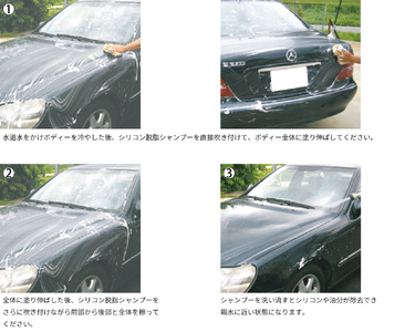 ガラス系コーティング剤 下処理シャンプー・タイヤワックスセット