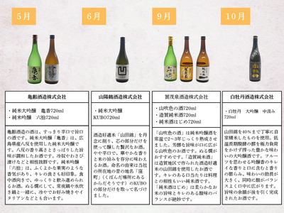【定期便】東広島の日本酒10蔵定期便【飲み比べセット】
