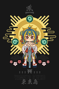 「広島 TEAM iXA」の三種の神器コラボTシャツ feat.白鳥神社(S) 