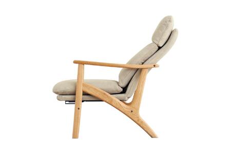 【浜本工芸】ナラ無垢フレーム No.8004リクライニングセット