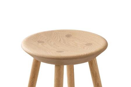 【浜本工芸】オーク無垢 7503スツール ダイニングテーブル用