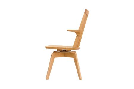 【浜本工芸】オーク ウィンザーチェア DA-3904 回転ショートアーム