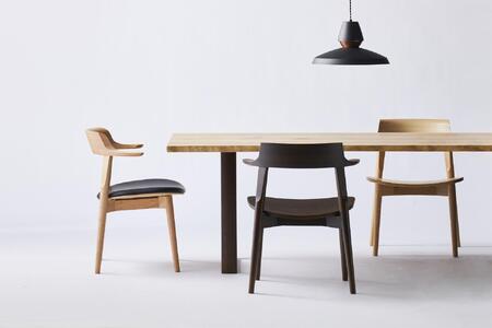 【浜本工芸】オーク無垢 ショートアームチェア DA-4903 張座タイプ