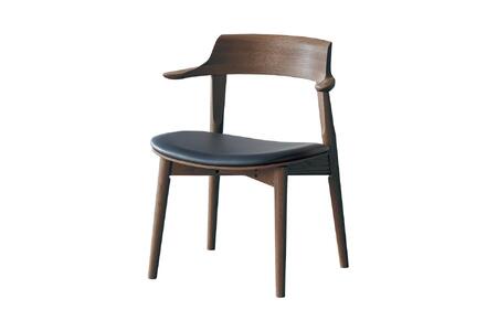 【浜本工芸】オーク無垢 ショートアームチェア DA-4908 張座タイプ