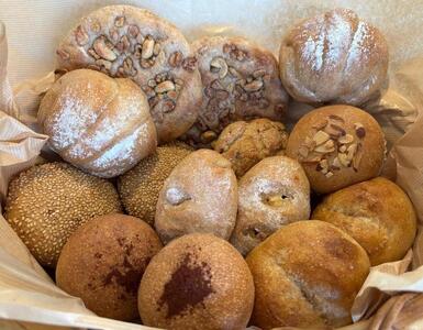 (全粒粉パン)new柔らかもちもちの全粒粉100%天然酵母パン8種14点セット