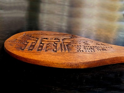 宮島彫りしゃもじ（桜）