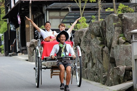 人力車で巡る　宮島60分貸切コース利用券☆ふるさと納税プラン☆