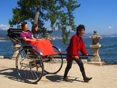 人力車で巡る　宮島60分貸切コース利用券☆ふるさと納税プラン☆