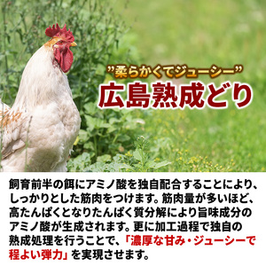 鶏肉 セット 広島熟成どり 8kg ( むね肉 6kg ・ ささみ 2kg )【配達不可：沖縄・離島】