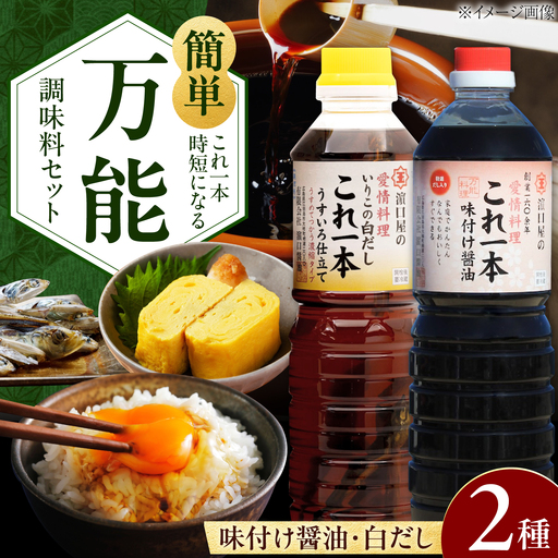 醤油 簡単味付けセット 1L×2種 濱口醤油[XAA004]