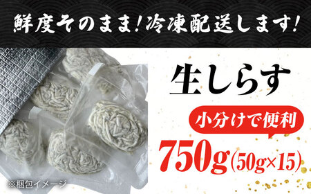 冷凍生しらす50g×15個 しらす[XCN003]