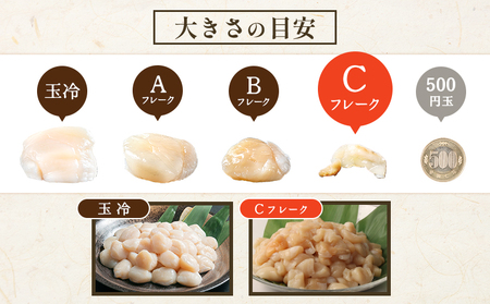 【訳あり】《フードロス応援品！》北海道オホーツク産訳ありホタテ1kg（Cフレーク）【03235】