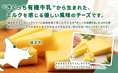 北海道雄武町産　きくっち有機チーズ（80g×3個）【01118】