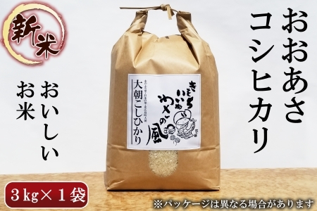 コシヒカリ 精米 3kg おおあさコシヒカリ わさ～る産直館 米どころ北広島町のおいしいお米_WA012_004