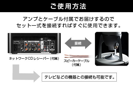 オーディオ スピーカー アンプ セット Egretta エグレッタ TS1000 無指向性バスレフ・タワー型スピーカー オオアサ電子 全方位 無指向性 スピーカー Marantz ネットワークCDレシーバー M-CR612_OE025_016