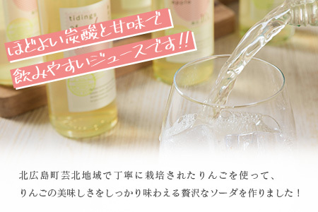 りんごソーダ 芸北りんご便り 炭酸ジュース 200ml 6本_HA095_004