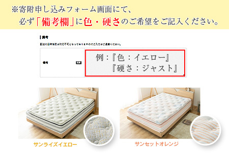 マットレス シングル 咲夜NoWay! 源ベッド ポケットコイル 6.7インチ ピロートップ仕様 選べる2種の寝心地 圧縮梱包_CH041_Nsg