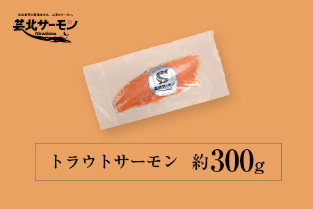 サーモン 芸北サーモン フィレ 骨取り 約300g 山育ち 刺身 生食 国産 皮つき_OG065_012