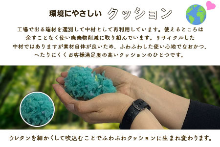 《環境にやさしいリボーン素材》洗えるクッション　3点セット NI040_012