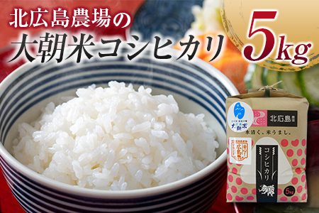 特別栽培米 北広島農場の大朝米コシヒカリ 精米5kg NI083_002 | 広島県