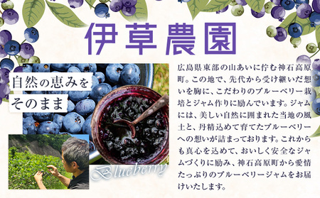 ジャム 神石高原町産 ブルーベリー ジャム 食べ比べ 2本セット 2種 計840g 伊草農園《30日以内に出荷予定(土日祝除く) 》広島県 神石高原町 ブルーベリー ジャム てん菜糖 さとうきび糖
