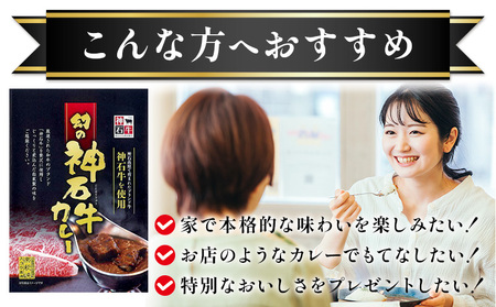 カレー レトルト 牛肉カレー 神石牛 幻の神石牛カレー たっぷり 6個セット 1個200g 株式会社 帝釈峡スコラ《30日以内に出荷予定(土日祝除く)》和牛 牛 肉 手作り スパイス 送料無料