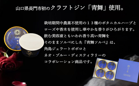 アイスクリーム アイス ジェラート 青舞 オーブ ソルベ ギフト BOX 1種 4個 セット EZ04