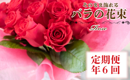 【定期便】薔薇 アレンジメント年6回 花束 奇数月お届け JI