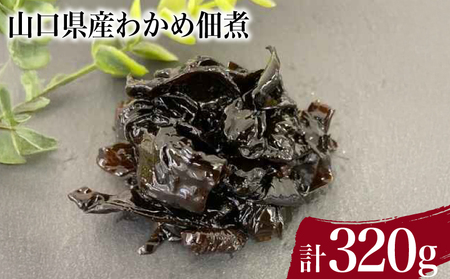 山口県産 わかめ佃煮 計 320g ( わかめ煮 しその実わかめ 詰め合わせ 惣菜 おかず 朝食 和食 ごはんのお供 ご飯 お米 おにぎり 夕食 おやつ おつまみ ) 下関 山口 JD005